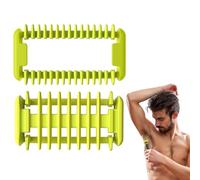 2 PCS para One Blade Recambio, Zuecos compatibles con O Blade Bi-Direccional Zuecos, para Recortadora, Compatible con One Blade QP2520 QP2530 QP2620 QP2630, AMARILLO