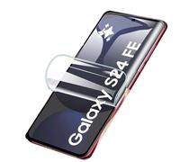 2 pcs películas de hidrogel para Samsung Galaxy S24 FE 5G 6.7" Protectores de pantalla de TPU Transparente flexible suave A prueba de explosiones NO vidrio templado