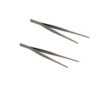 2 pcs pinzas de cocción de acero inoxidable, pinzas de cocina clip de comida herramienta de cocina para cocinar, asar, hornear, 30 cm (Bronce)
