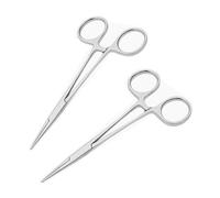 2 Pcs Pinzas para Perforar de Bloqueo, 12.5cm Pinzas para Pesca Auto Bloqueo, Alicates Multiuso de Acero Inoxidable con Mandíbulas Serratas Potentes para Coser Finalizado Soldadura DIY Artesanía