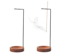 2 Pcs Porta Incienso Madera Invertido, Soporte para Varillas de Incienso, Soportes de Madera, Porta Inciensos per Bastoncino, SPA, hogar, salón de té, meditación, Yoga y decoración