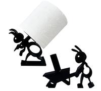 2 Pcs Portarrollos De Papel Higiénico con Diseño De Hormigas,Divertido Soporte para Papel Higiénico Independiente,Impreso En 3D Diseños,Encantadores Compacto Y Práctico No Requiere Montaje Robusto