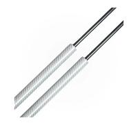 2 PCS Portón Trasero Puntales Maletero Soporte Elevación Amortiguador Resortes Gas Prop Para Para Fabia Para MK3 Para NJ Hatchback 2015-2021 Resorte de gas Maletero(Silver Carbon Fiber)