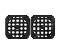 2 PCS Protector de Drenaje de Silicona con Tonto, Filtro de Fregadero, Filtro de Trampa para el Enchufe del colador para baño, bañera, Cocina, Cazador de Cabello del Orificio del tapón (Black)