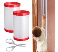 2 PCS Protector de Pellizco de Puerta, Protector de Bisagras con Tijeras,Tope de Puerta Suministros 17x120 cm, Tope Clip Protector, Anti-Pellizco Protectores de Pellizcos, Protector Puertas Bebe