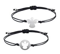 2 Pcs Pulseras para el Regreso a la Escuela,Regalo para el Regreso a la Escuela,Pulseras para Niña Niño,Regalos de Admisión para el Primer día de Clases,Regalos Escolares,Pulsera Ajustables (Ángel)