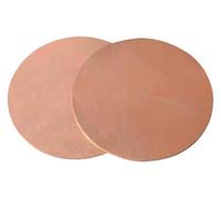 2 Pcs Pure Copper Round Plate Thickness 1.2Mm, Disc Suitable for Building Decoration And Home Improvement,Fuchsia,1.2×45mm(1.2x40mm)