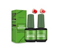 2 Pcs Quitaesmalte Gel 15 ml Esmalte Semipermanentes Para Uñas,Removedor Esmalte Semipermanente, Permanentes para Uñas, Elimina Fácil y Rápidamente el Esmalte en 3-5 Minutos, No Daña las Uñas