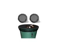 2 Pcs Rain Tank Net, Protection Net for Rain Barrel with Drawstring, Adjustable Mosquito and Leaf Protection
