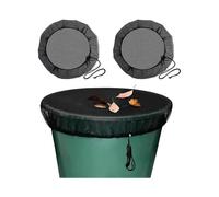 2 Pcs Rain Tank Net, Protection Net for Rain Barrel with Drawstring, Mosquito And Leaf Protection