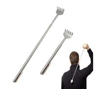 2 Pcs Rascador espalda telescópico acero inoxidable,rascador espalda telescópico contra el picor,rascador espalda telescópico alivia la sensación de rascado,rascador espalda 21 a 51 cm