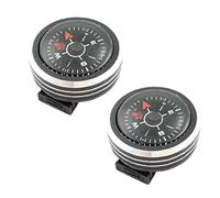 2 Pcs Reloj Desmontable Brújula Plástico Portátil Portátil Supervivencia Compás Essential Mini Brújula Muñeca para Supervivencia Camping Senderismo