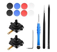 2 PCS Replacement Analog Joystick for Oculus/Meta Quest 2 Controller, Left or Right Joystick Analog Thumb Stick Repair Kit with Joystick caps, VR Analog Thumb Stick Repair Tool Replacement Accessories