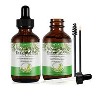 2 PCS Rosemary Oil for Hair Growth (60ml), Aceite Esencial de Romero, 100% Puro Aceite Esencial Rosmarinus Officinalis para Cuidado de la piel, Crecimiento del Cabello