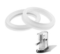 2 PCS Sello de Silicona para Máquina de Café Compatible con DeLonghi EC680, EC685, EC820, EC850, EC860, Diámetro Exterior 58 mm, Diámetro Interior 45 mm, Ideal para Amantes del Café