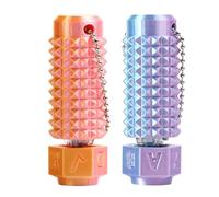 2 pcs Sensorial Antiestres Portátil para el Manejo de la ira llaveros Divertidos Giratorio con Púas Tdah keychainpara Aliviar el Estrés (Degradado de Rosa a Azul y Degradado de Rosa a Dorado)