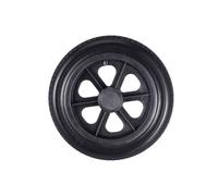 2 pcs Silla de Ruedas Rueda Trasera de 12 pulgadas, ruedas Pu sólidas,acesorios para sillas de ruedas para reemplazar las ruedas traseras, resistentes al desgaste y antideslizantes, Negra