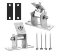 2 Pcs Soporte Panel Solar, Soporte Placas Solares, abrazadera para placa solar ajustables de 10 a 60°, montaje para paneles solares y módulos solar para vehículos recreativos, con accesorios
