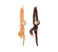 2 Pcs Stuffed Animals Kids Hanging Monkey Plush Toy Nursery Room Decor Huggable Stuffed Animal Monkey Hanging Stuffed Animal-hy