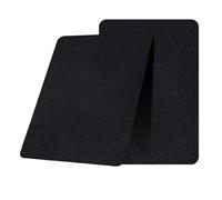 2 Pcs Tela Adhesiva para Tapizar Negro, 20x28 cm Parche de Reparación de Lino, Parches Asiento Moto, Termoadhesivo Resistente Al Desgaste, Coche Telas, para Sofás, Tiendas de Campaña, Muebles, Toldos