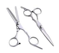 2 Pcs Tijeras para Adelgazar el Cabello, Tijeras Peluquería Profesional Tijeras de Salón Barbero, Tijera de Corte de Pelo, Profesional Tijeras de Peluquería para Barbero