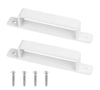 2 Pcs Tirador Puerta Corredera, Tirador Puerta Exterior, Tiradores de Puerta de Granero, Manillas Puertas Interior, Tiradores Puertas Correderas para Puerta de Armario Muebles(blanco,186mm)
