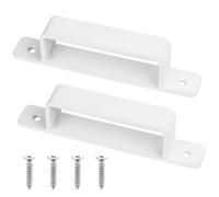 2 Pcs Tirador Puerta Corredera, Tirador Puerta Exterior, Tiradores de Puerta de Granero, Manillas Puertas Interior, Tiradores Puertas Correderas para Puerta de Armario Muebles(Blanco,156mm)