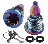 2 Pcs Tornillos de Purga de Bicicleta,Tornillos de Purga de Palanca Tornillos de Aleación de Titanio con Junta Tórica para Magura MT2 MT4