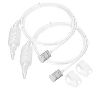 2 Pcs Tubo de Sifón Elevador de Vino, filtro de sifón para elaboración casera, Tubos de filtro de sifóns manual para hacer vino, para kit de elaboración de cerveza casera(2,5 m), con 2 clips