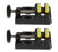 2 PCS Universal Mini Taladro Prensa Prensa Abrazadera, Abrazadera Banco Mesa Banco Vice Mini Plano Tallado Abrazadera Banco Tornillo para DIY Carpintería Joyería Tallado Titular