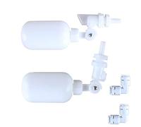 2 Pcs Válvula Flotador de Agua, Montaje lateral y montado en la parte superior Válvula flotante con brazo ajustable para estanques, comederos para ganado, acuarios, humidificadores, cubos de agua