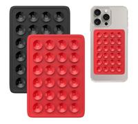 2 Pcs ventosas de Silicona, Soporte Cuadrado para teléfono móvil, Ventosa de Silicona de un Lado, Apto para teléfonos móviles, Bancos de energía y conducción