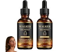 2 Pcs Walker Skin Protector Serum For Black Women,Anti-Aging Face Serum For Dark Circles & Fine Lines,Reduces Dark Circles, Hydrating & Firming Skin Care,Lightweight Moisturizing Facial Serum