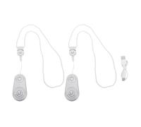 2 PCS Wireless Pager, Portable 105db Two Way Intercoms with Charging Cable, Real Time Pager for Home Elderly Kids or Caregiver Emergency