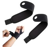 2 Pcs Wrist Compression Strap, Wrist Brace with Thumb Support, Adjustable Sport Wrist Support, for Relief of Arthritis, Wrists, Arm Pain, Protecting Both Right and Left Hands