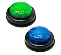 2 PCS Zumbador de Respuesta, Zumbador Juego, Zumbadors de Juego con Sonido, Buzzers for Trivia Games, Apto para Jugar En Casa Y Enseñar En El Aula para Niños A Partir de 3 Años
