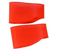 2 Pcss Soccer Lace Covers - Soccer Shoe Lace Bands, Football Cleat Lace Cover Protector, Soccer Lace Covers | Silicone Soccer Shoe Band Soccer Shoe Cover Protector Youth Adult for Soccer Season, Red