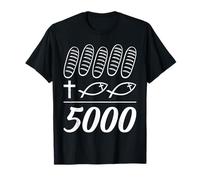 2 peces 5 panes alimentan 5000 Biblia para hombres mujeres Camiseta