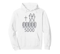 2 Peces 5 Panes Cruz Jesús 5000 Milagro Cristiano Sudadera con Capucha
