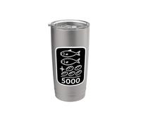 2 peces 5 panes Jesús alimenta 5000 versículos bíblicos cristianos Vaso térmico de acero inoxidable de doble pared