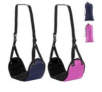 2 pedales de avión+2 bolsas de almacenamiento, reposapiés de avión, colchonetas, pedales de viaje portátiles, pedales de equipaje voladores, pedales de altura ajustable, accesorios de viaje