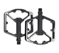 2 pedales planos para bicicleta de montaña, aleación de aluminio, doble rodamiento DU para bicicleta de carretera, plataforma ancha, incluye llave hexagonal