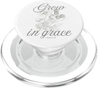 2 Pedro 3:18 Crecer En Gracia Flores Vintage PopSockets PopGrip para MagSafe