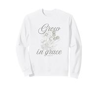 2 Pedro 3:18 Crecer En Gracia Flores Vintage Sudadera