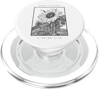 2 Pedro 3:18 Crecer en Gracia Girasol PopSockets PopGrip para MagSafe