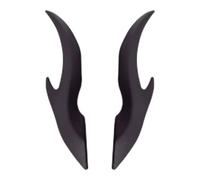 2 pegatinas 3D para interior de coche, diseño deportivo agresivo, resistente a la intemperie, resistente a los rayos UV, para ventanas, parabrisas de motocicleta y casco, 2 unidades, color rojo y