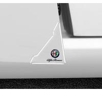 2 Pegatinas Anticolisión Esquinas Puerta de Coche, Pegatinas Protectoras Contra Arañazos, Accesorios Decoración Exterior, Para Alfa Romeo Giulietta GT 159 147 156 Mito Brera Giulia F1,Transparent