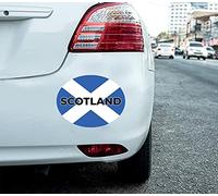 2 pegatinas autoadhesivas de vinilo ovaladas con la bandera de Escocia para coche, furgoneta, camión