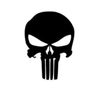 2 pegatinas con logo de The Punisher, 15 x 10 cm, autoadhesivas, para el coche, de vinilo, de alta calidad Incluye: Instrucciones de pegado (idioma español no garantizado). -