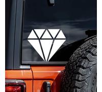 2 pegatinas de 10 x 8,5 cm de diamante para decoración de coche, pegatinas autoadhesivas para camiones, motocicletas, ordenadores portátiles, para interiores y exteriores, pegatinas decorativas para